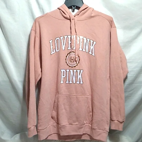 PINK Victoria's Secret, Tops, Final Sale Nwot Pink Victorias Secret  Hoodie Szs Oversized To A Ml